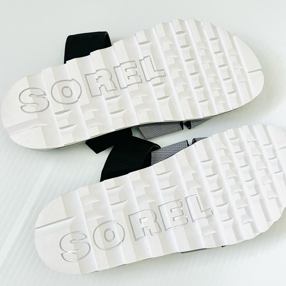 Sorel Black Roaming Slide Sandals - Picture 8 of 9